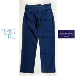 Time and Tru — Woven Pull On Pants - Relaxed Fit • Pantalones para mujer •
